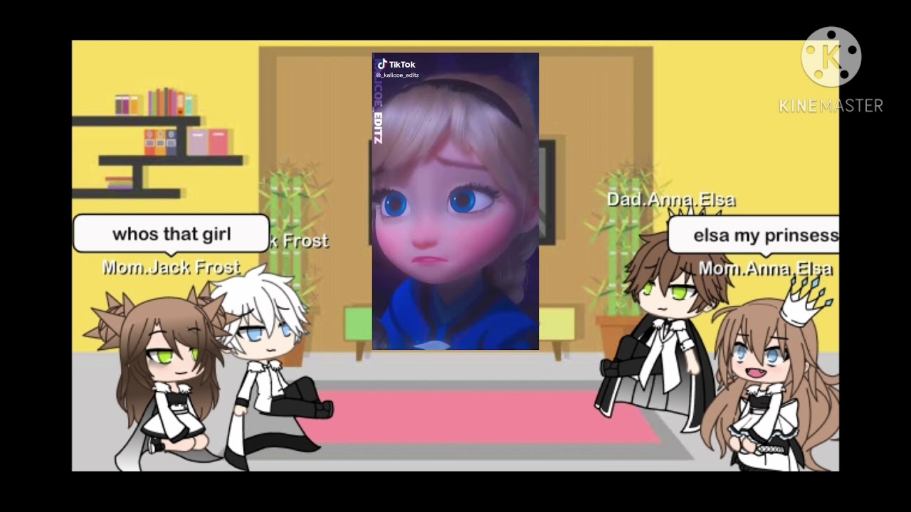 jack frost,Dad,Mom Elsa,Mom,Dad rect to ship elsa and jack frost Gacha life