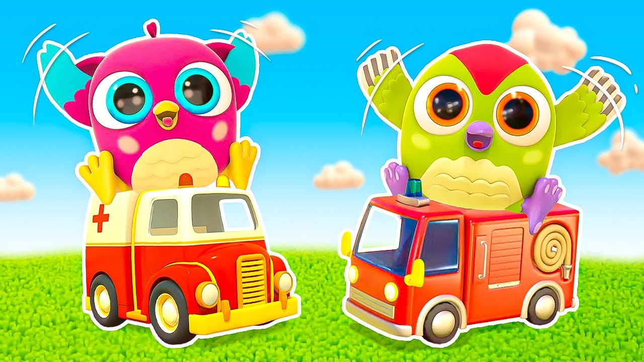 Vamos brincar com amiguinhos Hophop, a coruja, e Peckpeck, o pica-pau! Desenho animado infantil