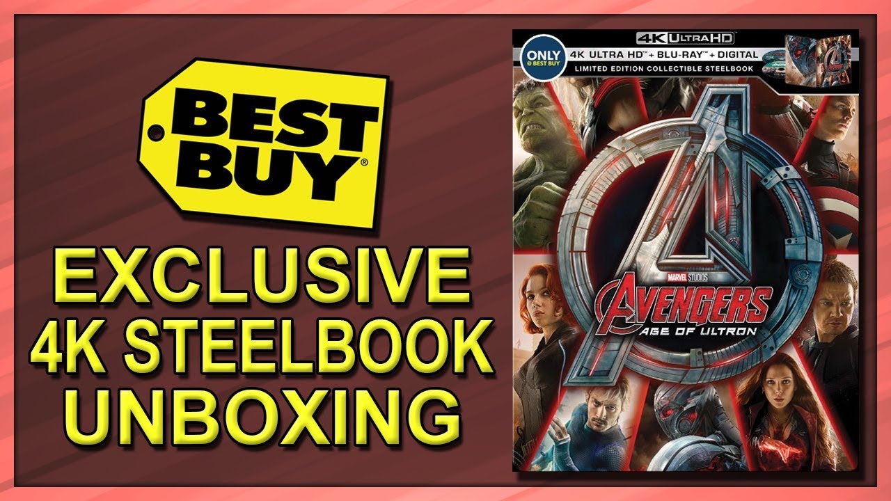 Avengers: Age of Ultron Best Buy Exclusive 4K+2D Blu-ray SteelBook Unboxing