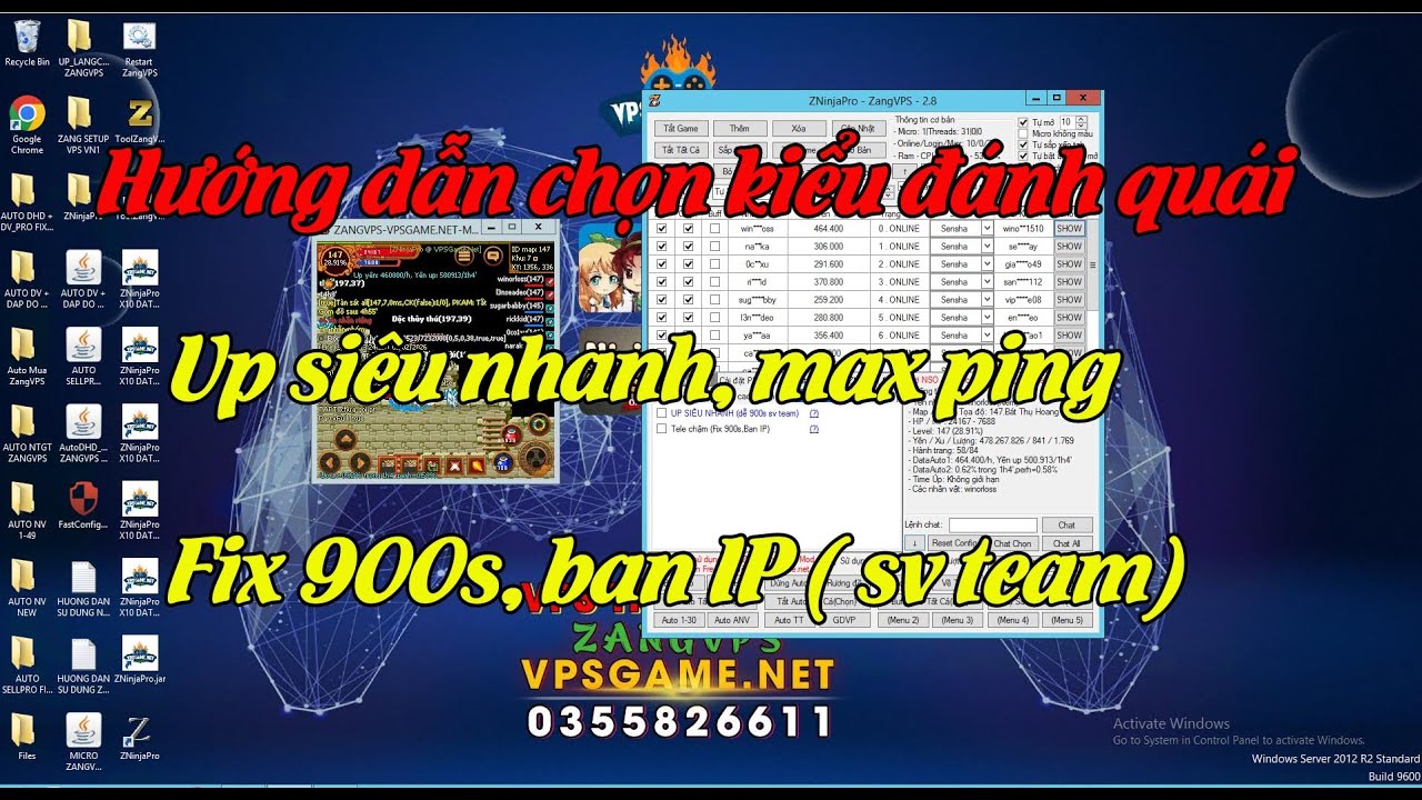HƯỚNG DẪN CHỌN KIỂU ĐÁNH QUÁI SIÊU NHANH, FIX 900s , BAN IP #ZNinjaPro