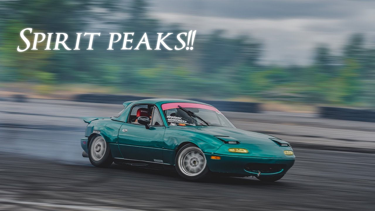 drifting the miata at spirit peaks !! (8/6 day)