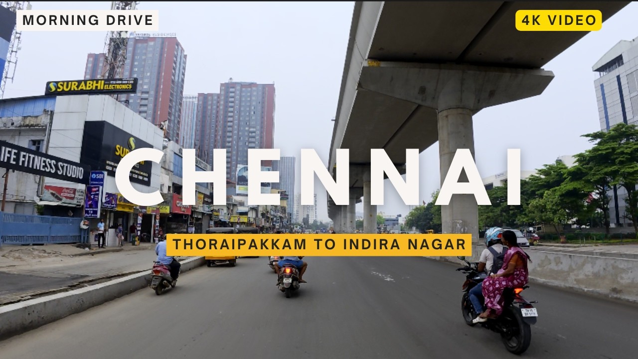 Chennai OMR drive Part #3|thoraipakkam to Indira Nagar #chennai  #thoraipakkam #indiranagar #omr #4k