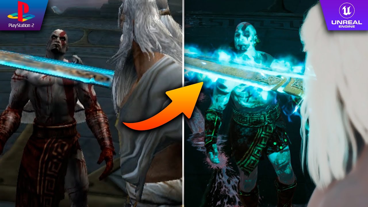 Я сделал ремейк God of War 2 на движке Unreal Engine 5