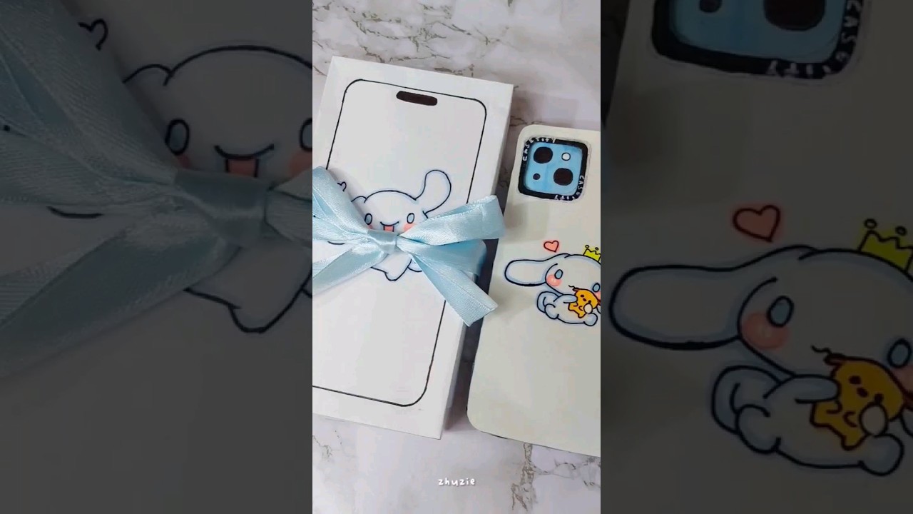 Cinnamoroll Iphone 15 unboxing🩵 #papercraft #asmr #papersquishy #squishy #diy #satisfying