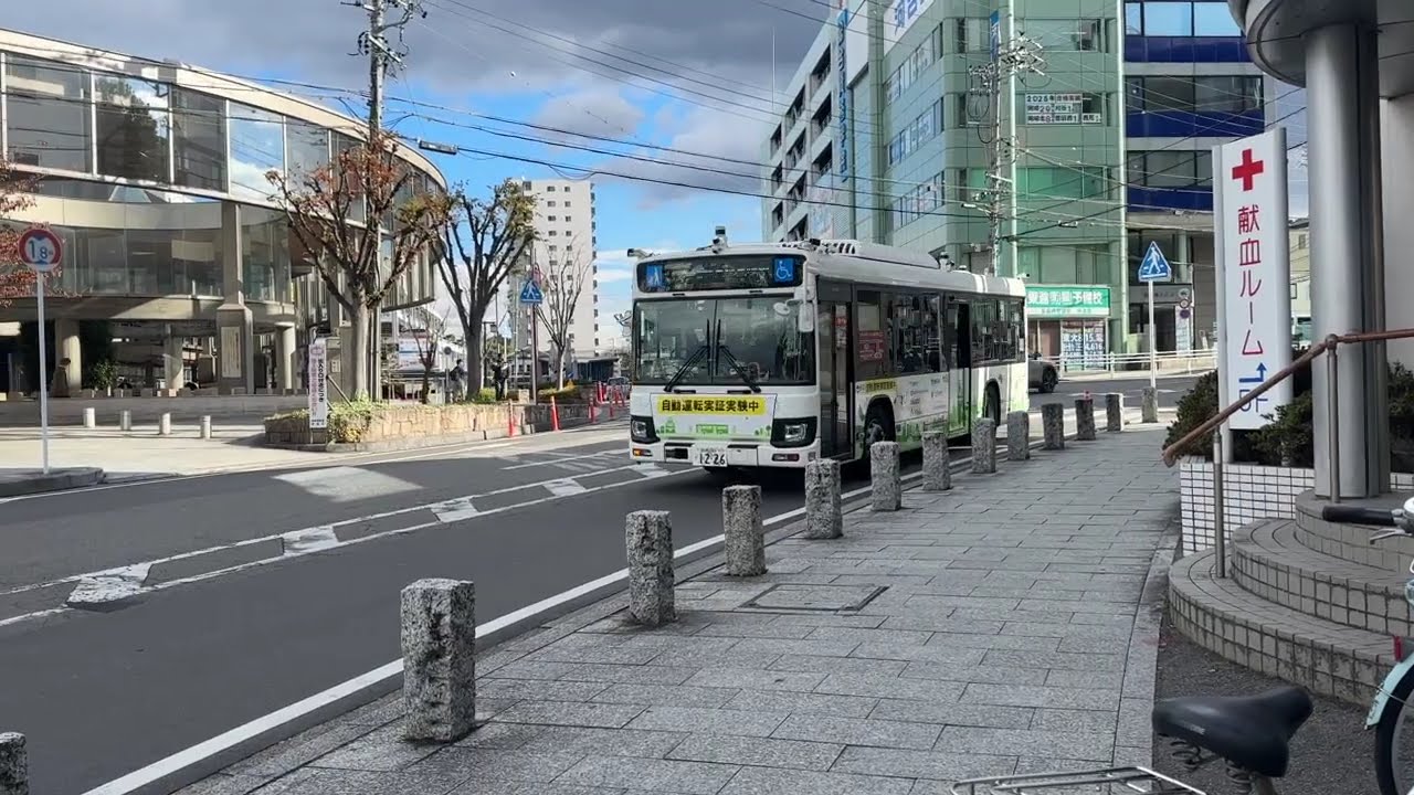 20251205【愛知県岡崎市】大型自動運転バスの公道走行②