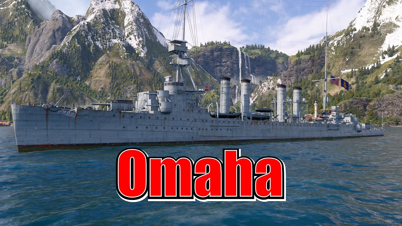 Path To The Baltimore! Omaha (World of Warships Legends Xbox Series X)  4k