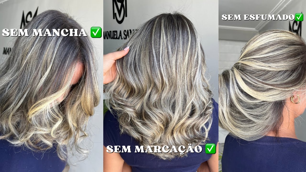 MECHAS SEM MANCHA, SEM MARCAS E SEM ESFUMADO DE RAIZ
