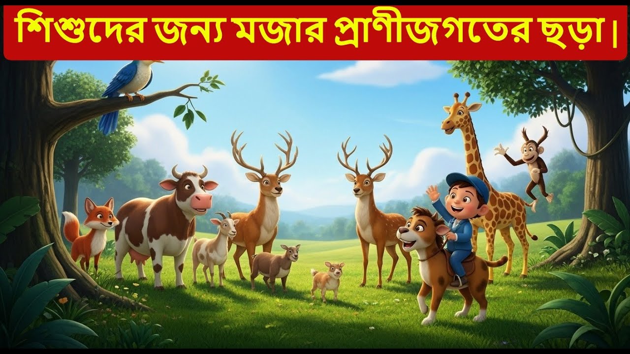 মজার প্রাণীজগতের ছড়া |Jungle TV Bangla – Fun, Stories & Learning for Everyone!