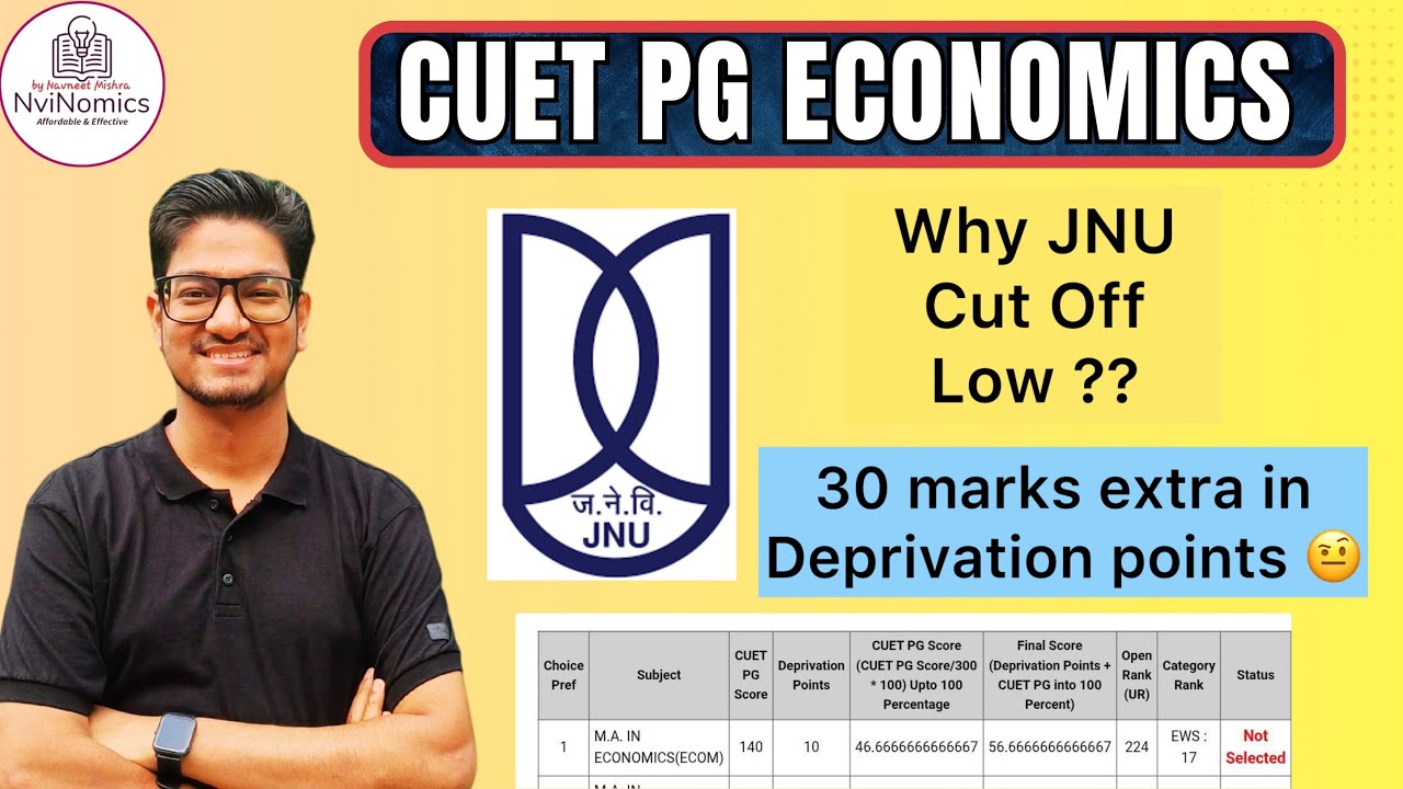 CUET PG ECONOMICS JNU Merit List Out | Deprivation Points makes Cut Off Very High? What&rsquo;s Safe Rank?