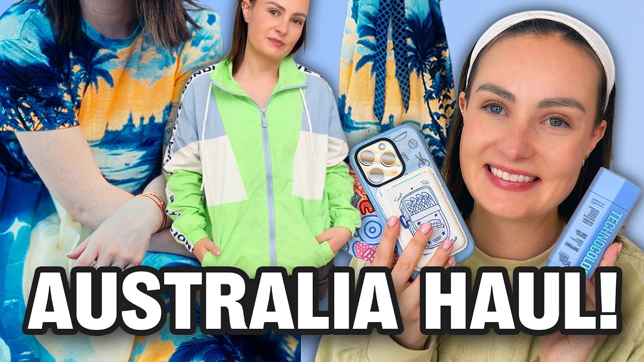 All the things I bought in Australia over 3 weeks! (try on haul)