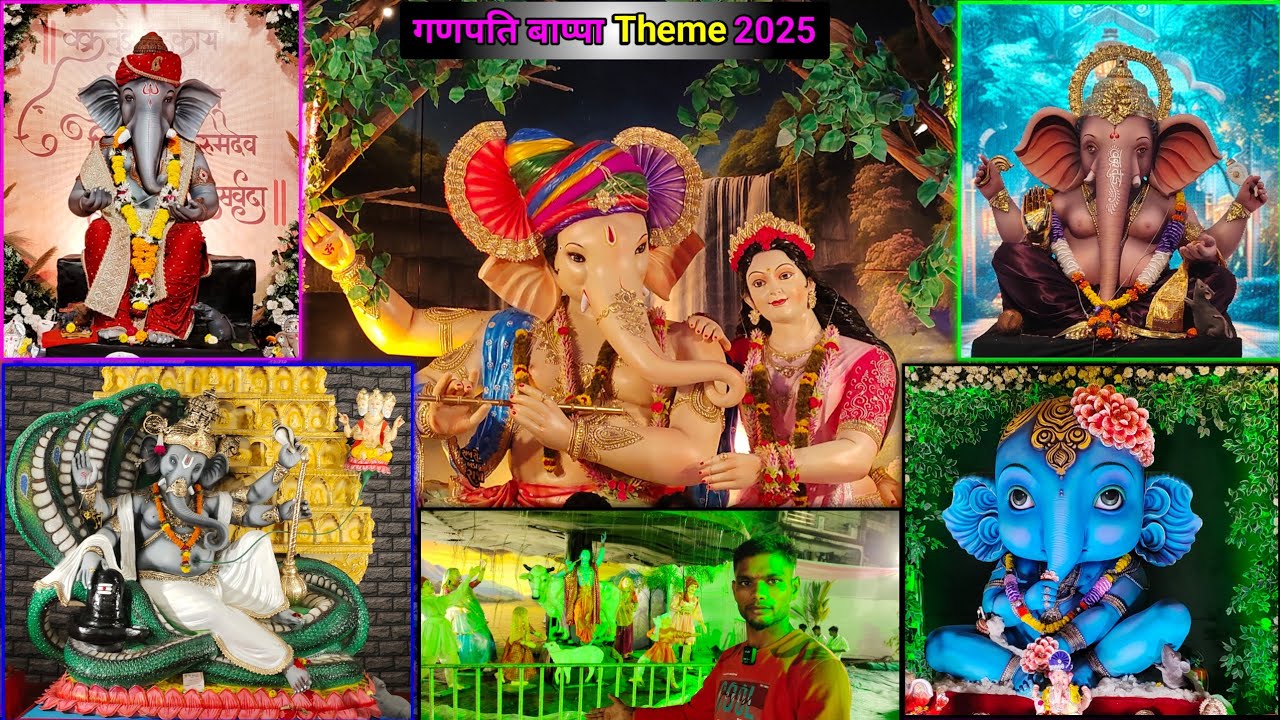 गणेश चतुर्थी पर बनाई हुई अलग अलग Theme 🛕 Live Darshan #deemeevlogs #ganeshfestival 