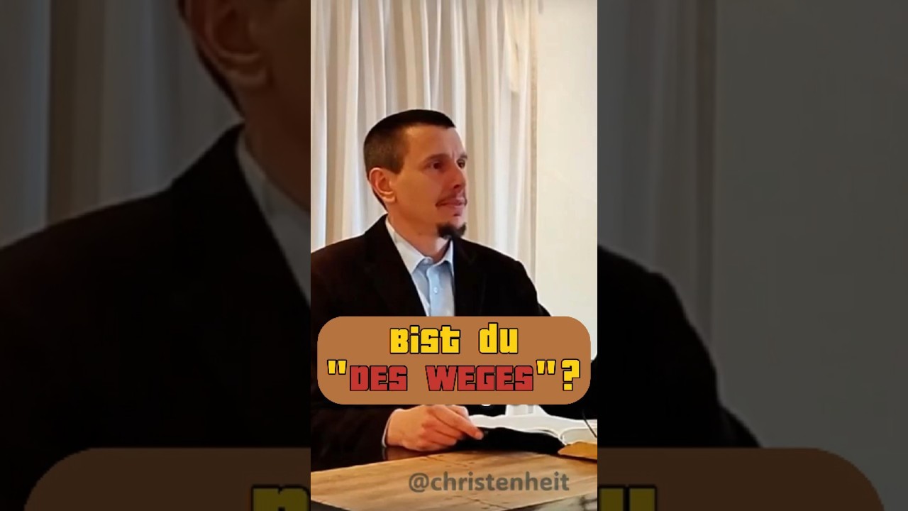 'Des Weges' oder Religion #nachfolge #christ #glaube