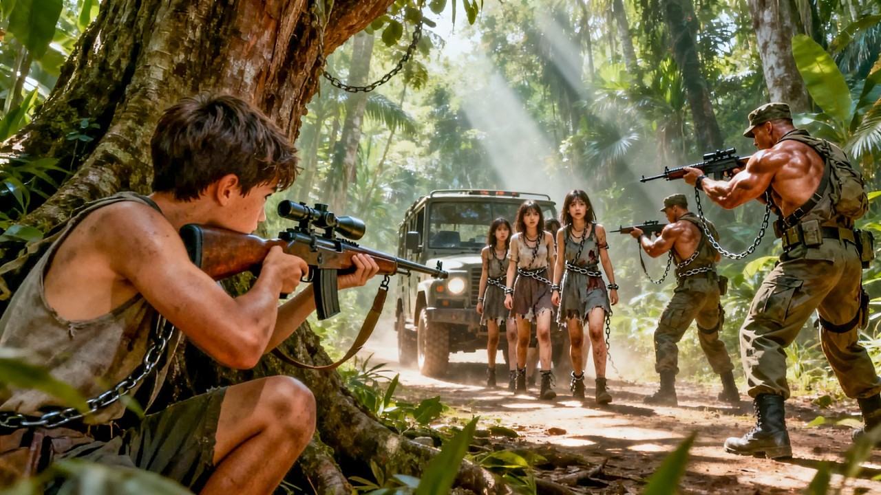 【2026 Full Movie】八歲小男孩意外撞破日軍陰謀論！化身叢林獵王，利用地形展開救援，反殺所有日軍救少女！ #動作 #戰爭 #kungfu