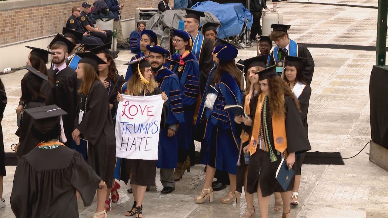 WATCH: Notre Dame students walk out of commencement as VP Pence begins to speak