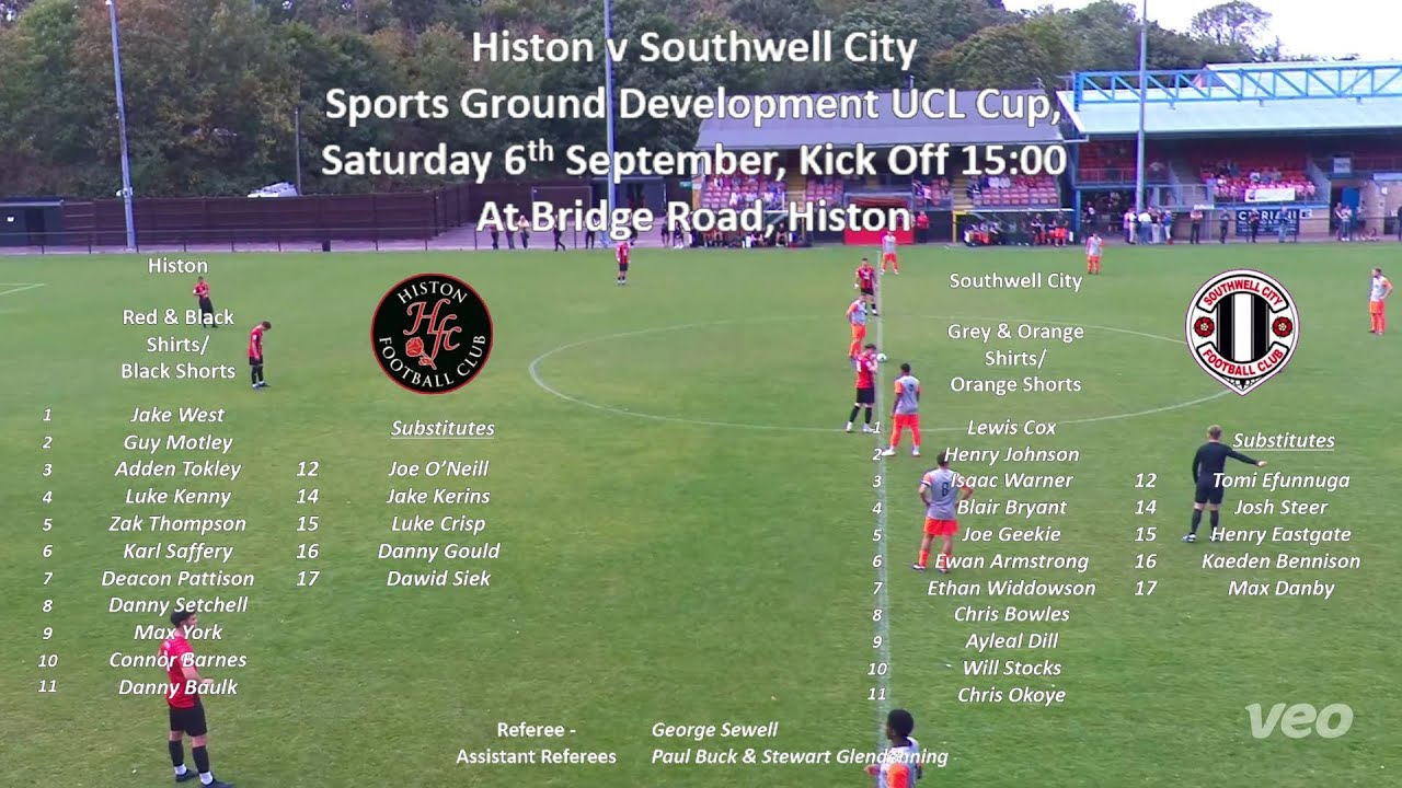 Histon v Southwell City - UCL Cup (06092025)