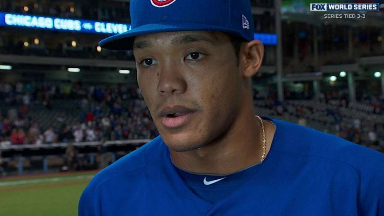 WS2016 Gm6: Russell discusses his grand slam, Game 7