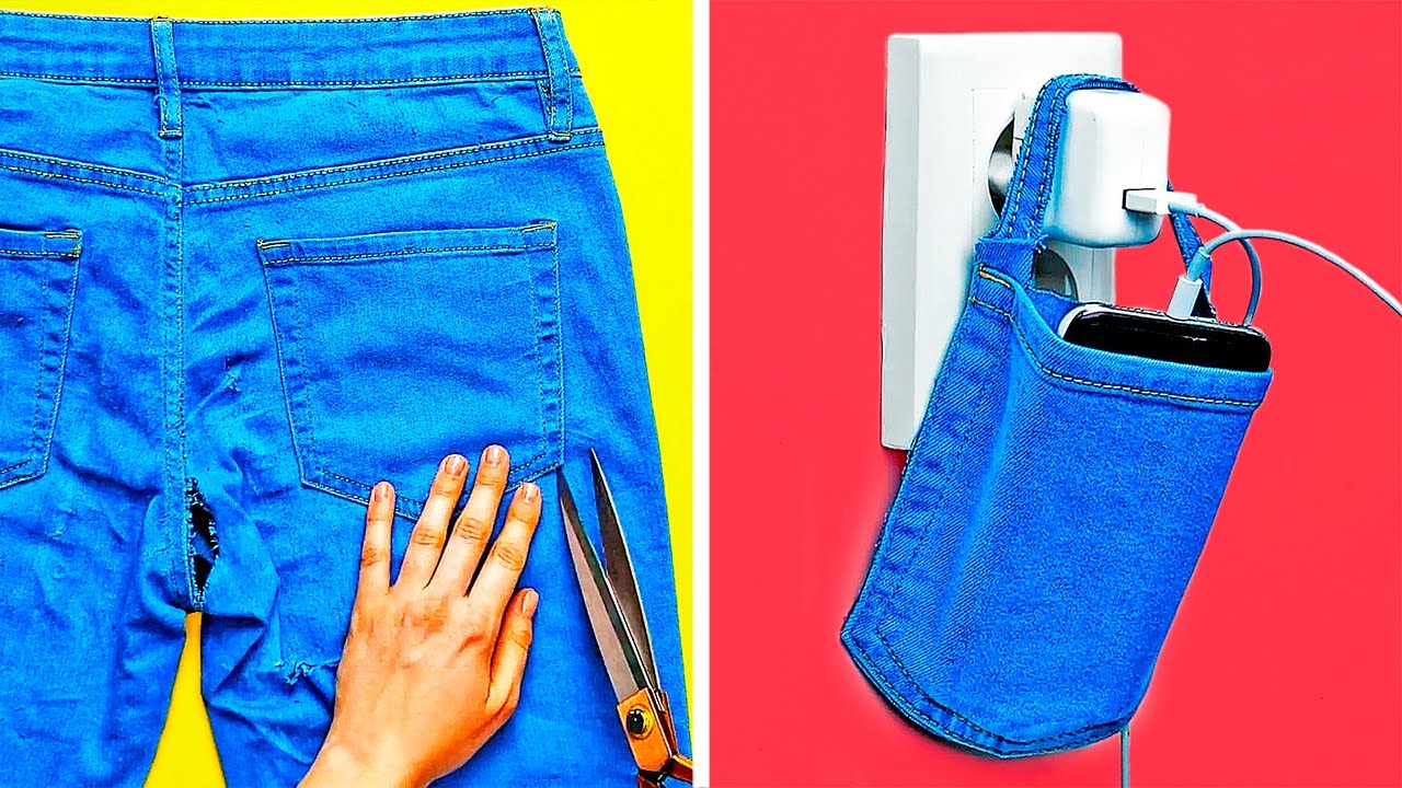 26 FORMAS INTELIGENTES DE REUTILIZAR TUS JEANS VIEJOS