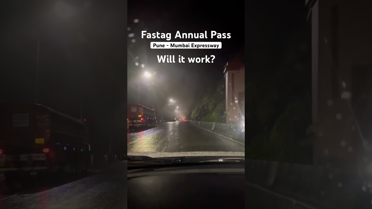 Checking fastag annual pass on Pune Mumbai Expressway #road