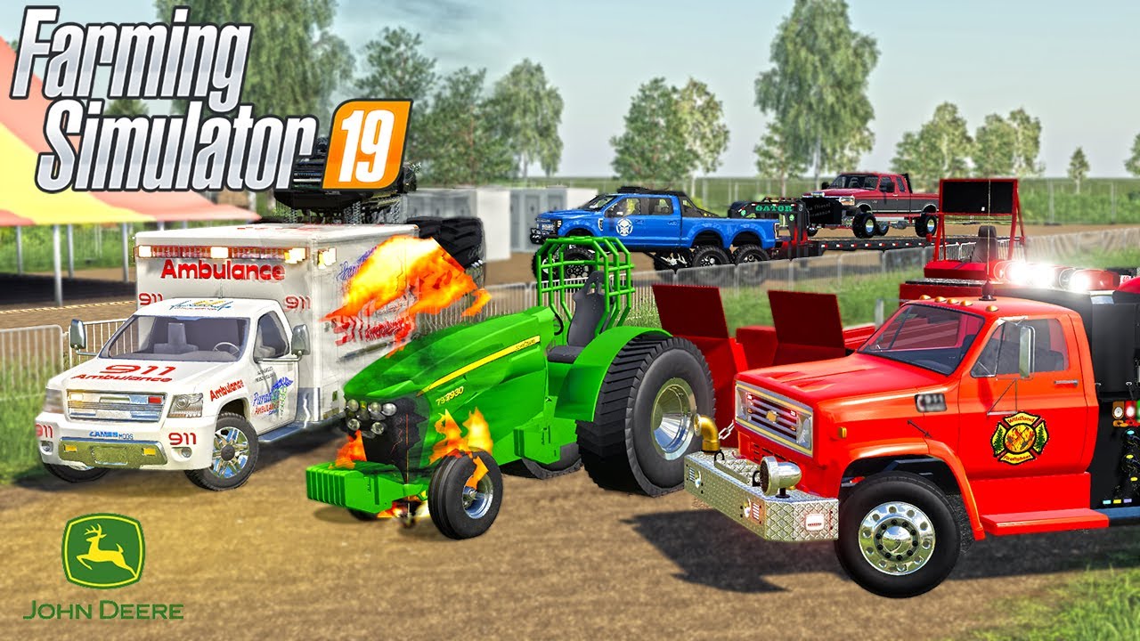 У ТЯНУЩЕГО ТРАКТОРА ВЗОРВАЛСЯ ДВИГАТЕЛЬ!? | (РОЛЕВАЯ ИГРА) FARMING SIMULATOR 2019
