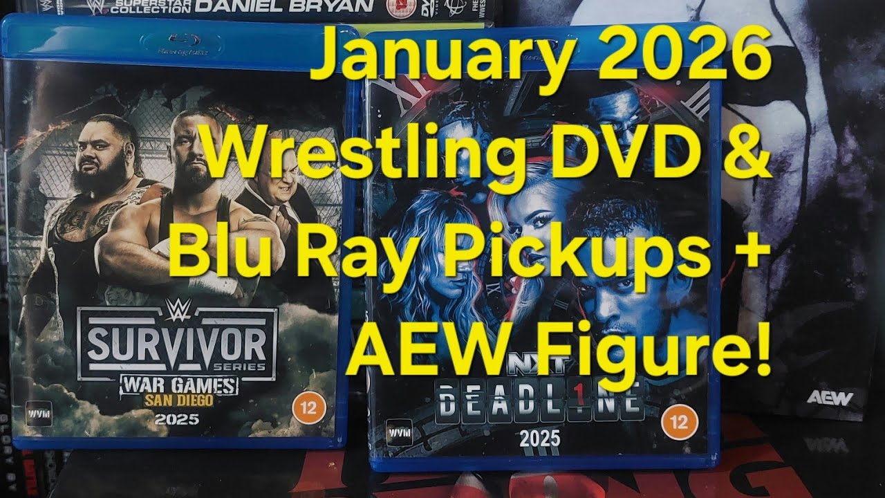 Wrestling DVD, Blu Ray & AEW Figure Pickups (January 2026) WWE ROH JCW 
