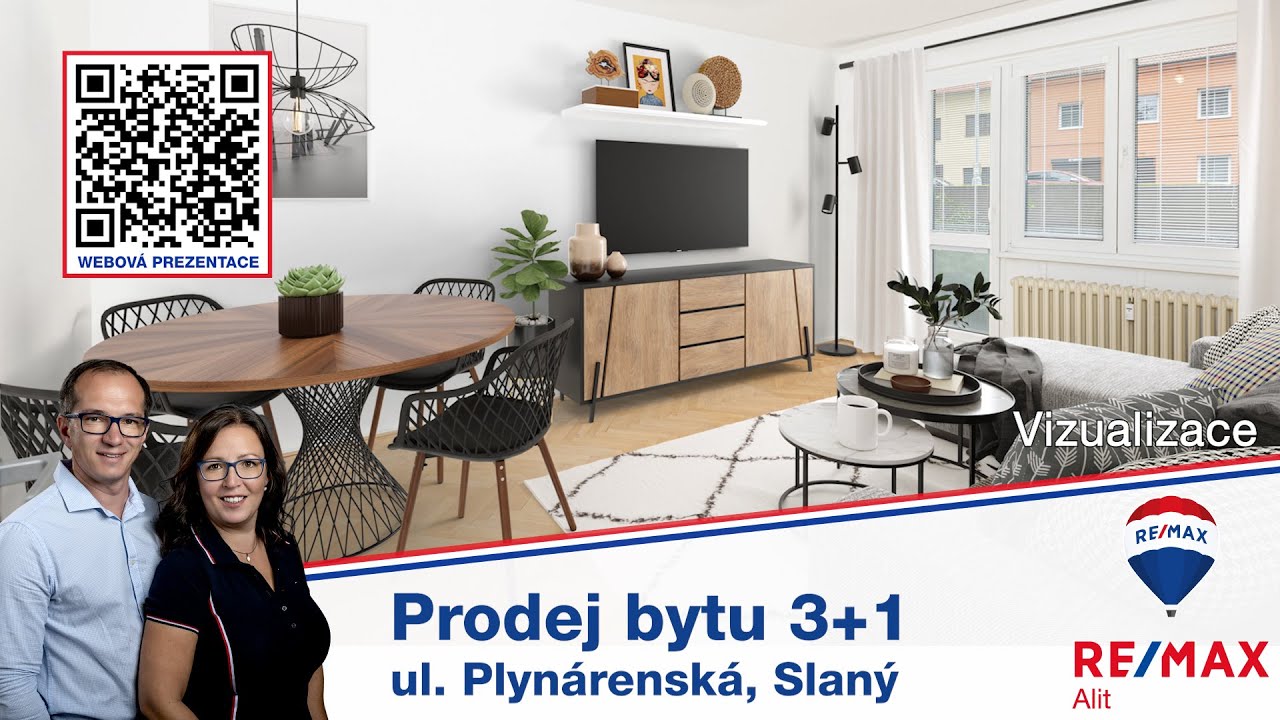 💥 Nová cena 💥 Prodej bytu 3+1, Plynárenská 1505, Slaný - RE/MAX Alit, Iveta Bydžovská