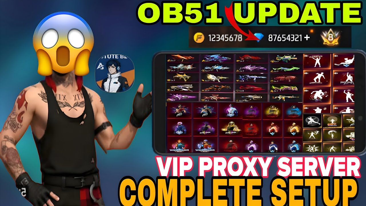  FREE FIRE OB51 UPDATE PROXY SERVER LATEST VERSION 100% working COMPLETE SETUP EASY SETUP 