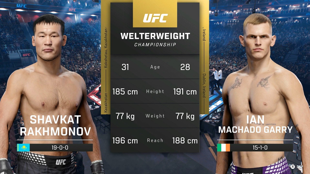 EA Sports UFC 6 &mdash; Шавкат Рахмонов против Иэна Гэрри I ПОЛНЫЙ БОЙ (PS5)