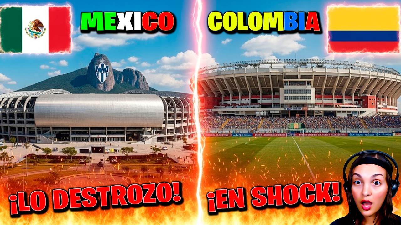 🇲🇽 ESTADIOS LEGENDARIOS de MÉXICO vs COLOMBIA 🇨🇴💥 | ¿Cuál GANA? 🏆 Mi Honesta Reacción