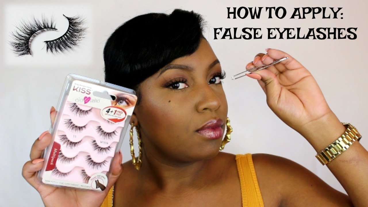 How To Easily Apply False Eyelashes | For Beginners