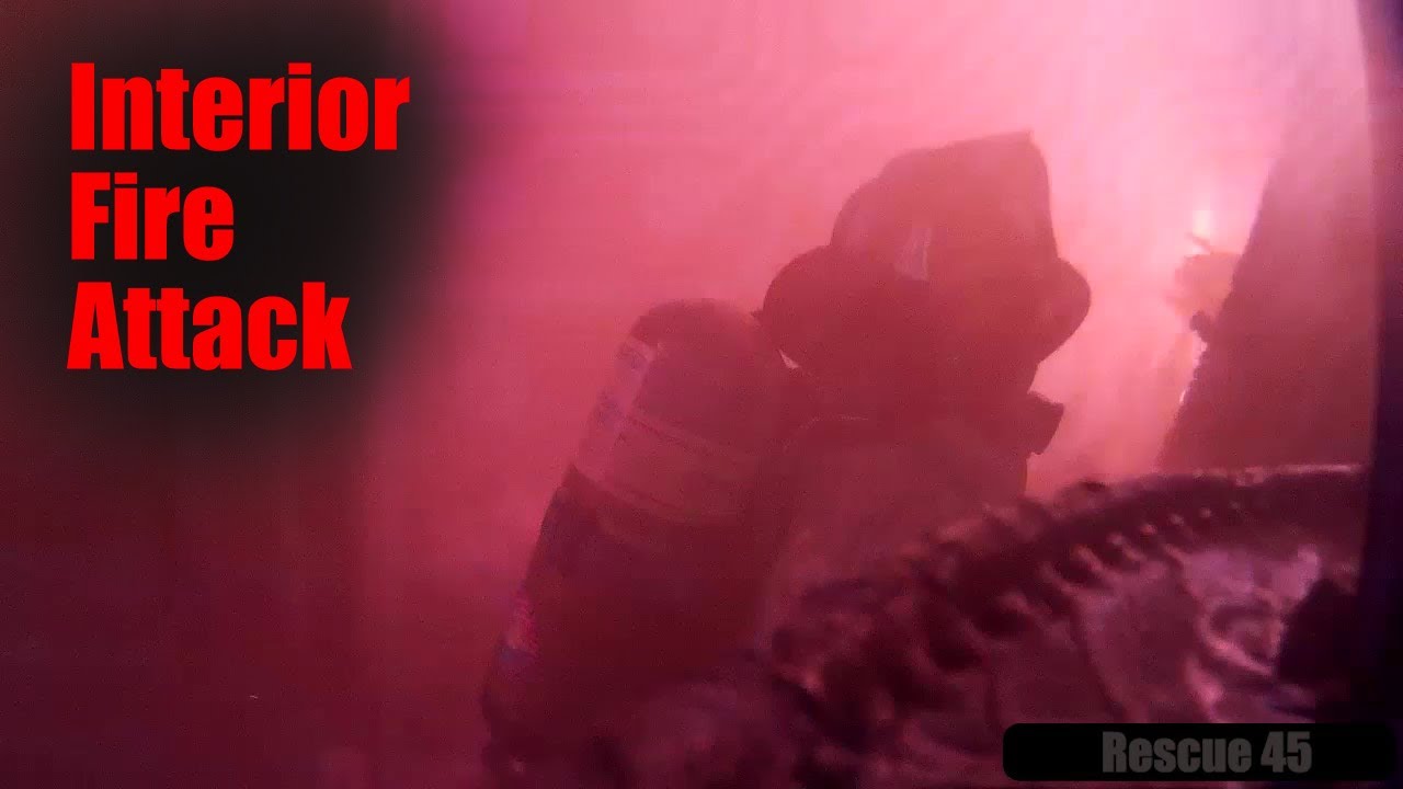 Working Fire Interior Attack Helmet Cam | Mutual Aid to Avis Borough | Rescue 45