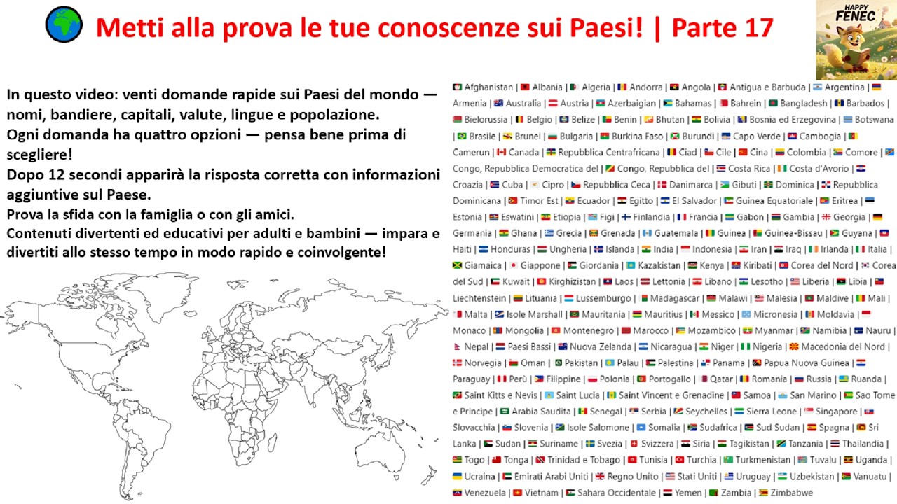 Metti alla prova le tue conoscenze sui Paesi! 17