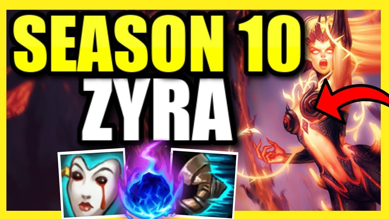 THE HIGHEST DAMAGE CHAMPION IN SESAON 10! YOU DON'T EVEN HAVE TO LAND ANYTHING!  ZYRA SUPPORT S10