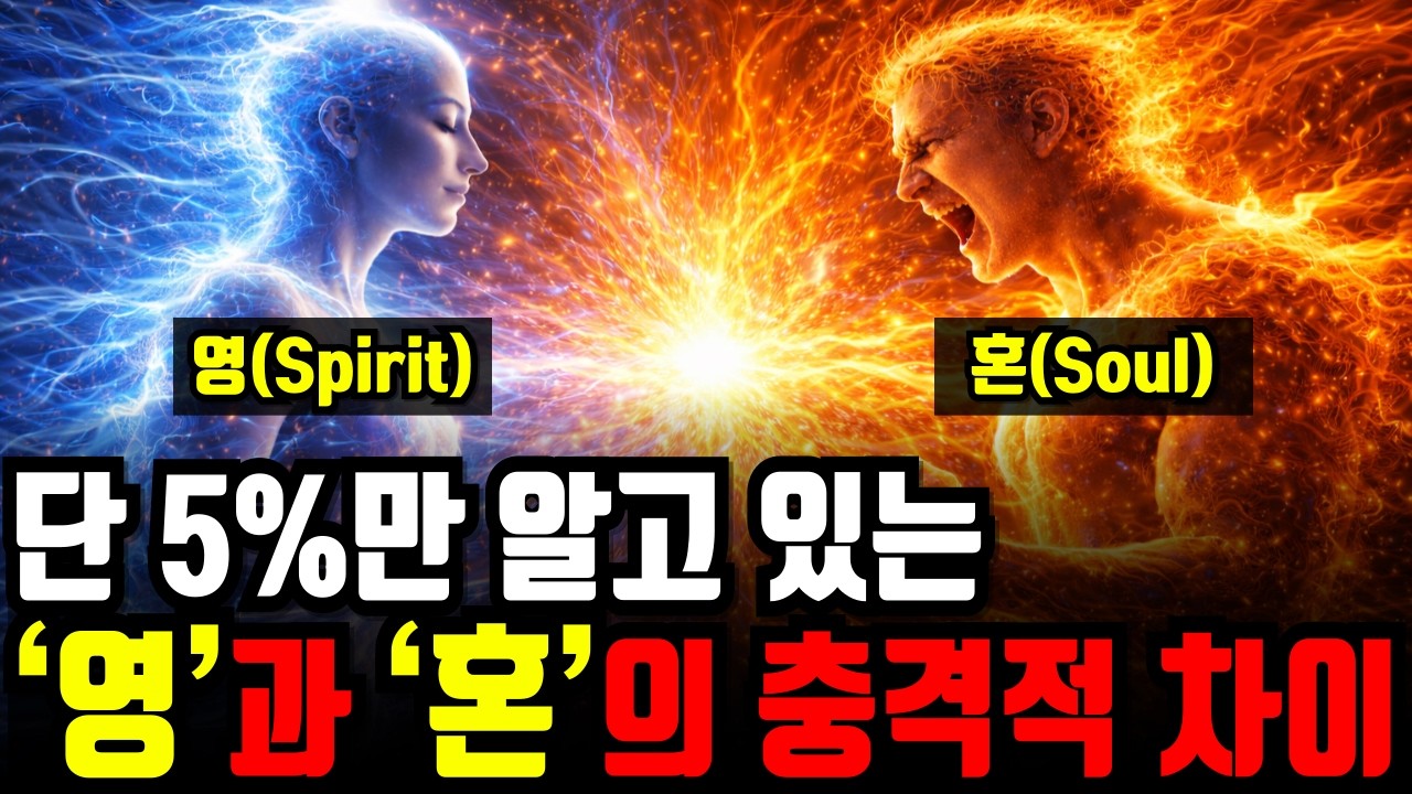 95%의 기독교인이 모르는 '영'과 '혼'의 충격적인 차이
