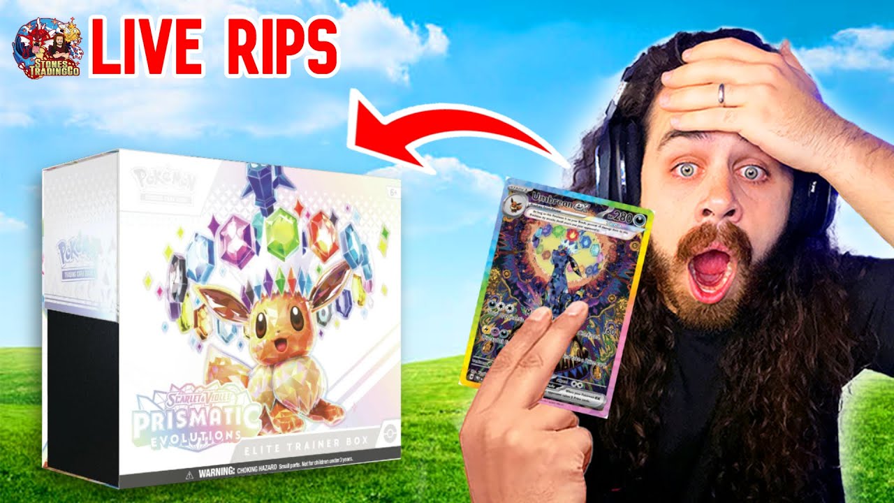 Prismatic Evolutions Live Rips! TikTok BANNED Now On YouTube