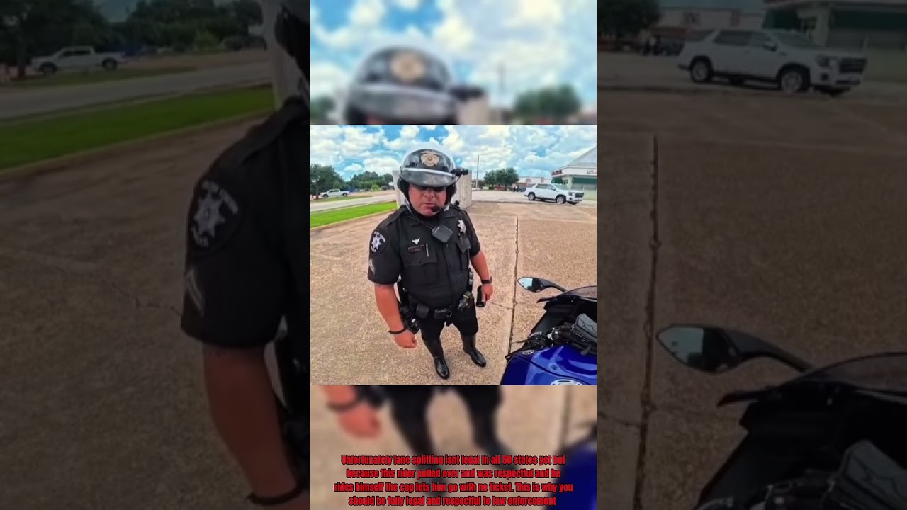 Lane Splitting&hellip; Right Into a Motorcycle Cop! | @Chip.R9  #motorcycle #cop #police