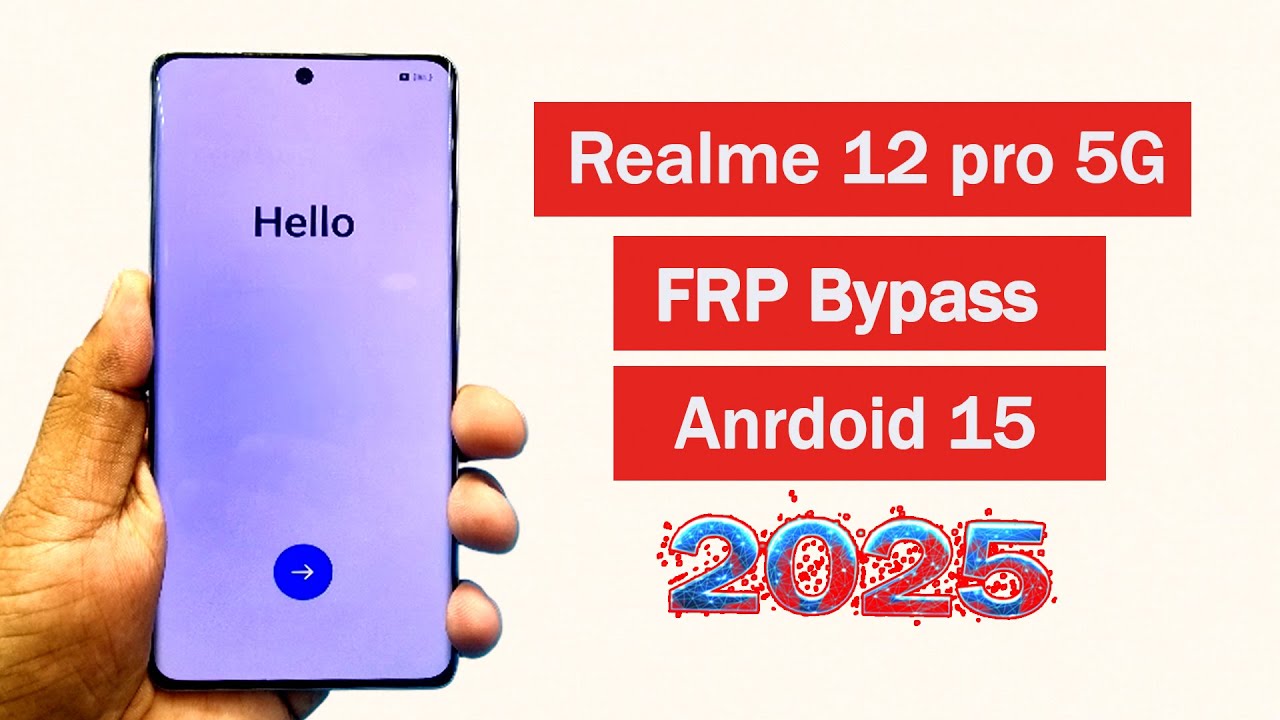 Realme 12 pro 5G Frp Bypass Android 15 💥2025💥