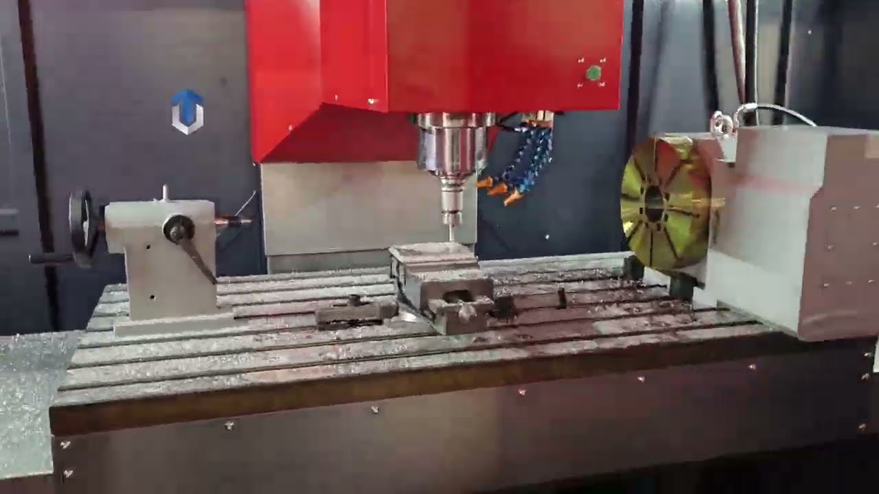 VMC1580 4 axis machining center milling & drilling SS plate #vmc  #machiningcenter  #machinery