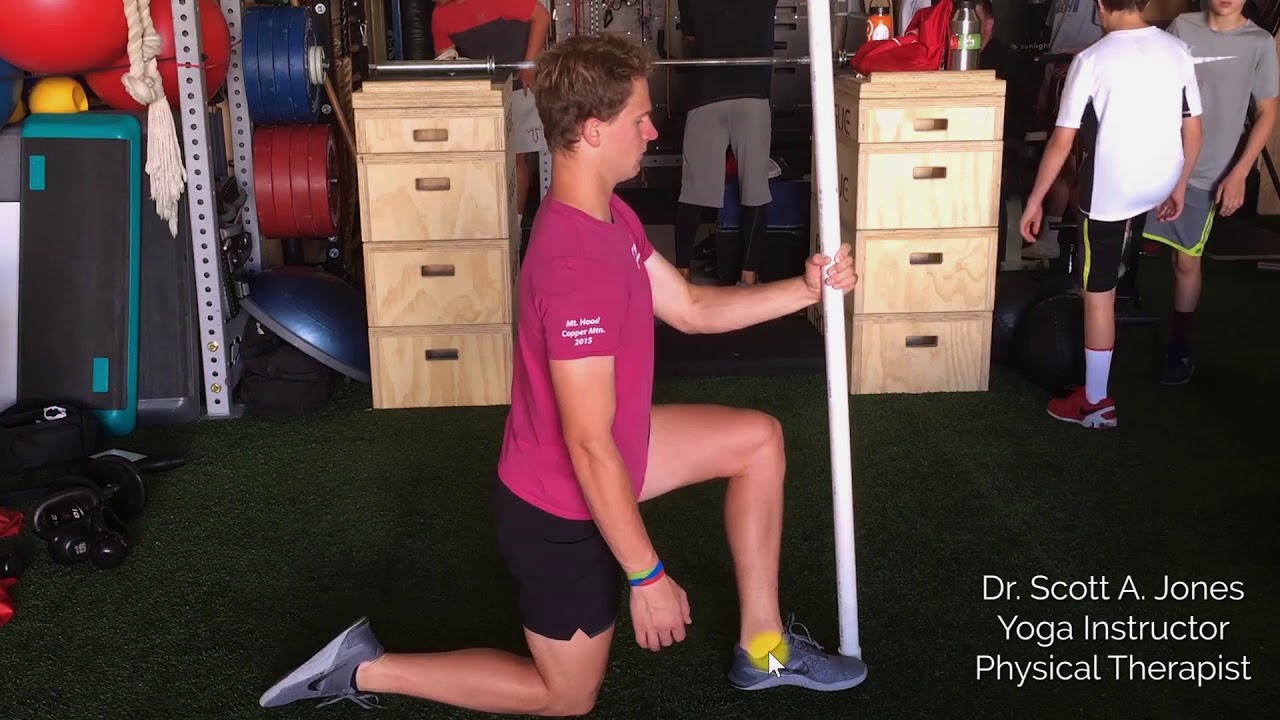 Ankle - Dorsiflexion Mobilization in Half-kneeling - Dr. Scott A. Jones