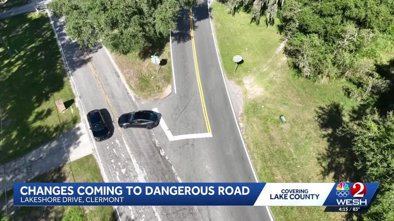 Changes coming to dangerous Clermont road, Lakeshore Drive