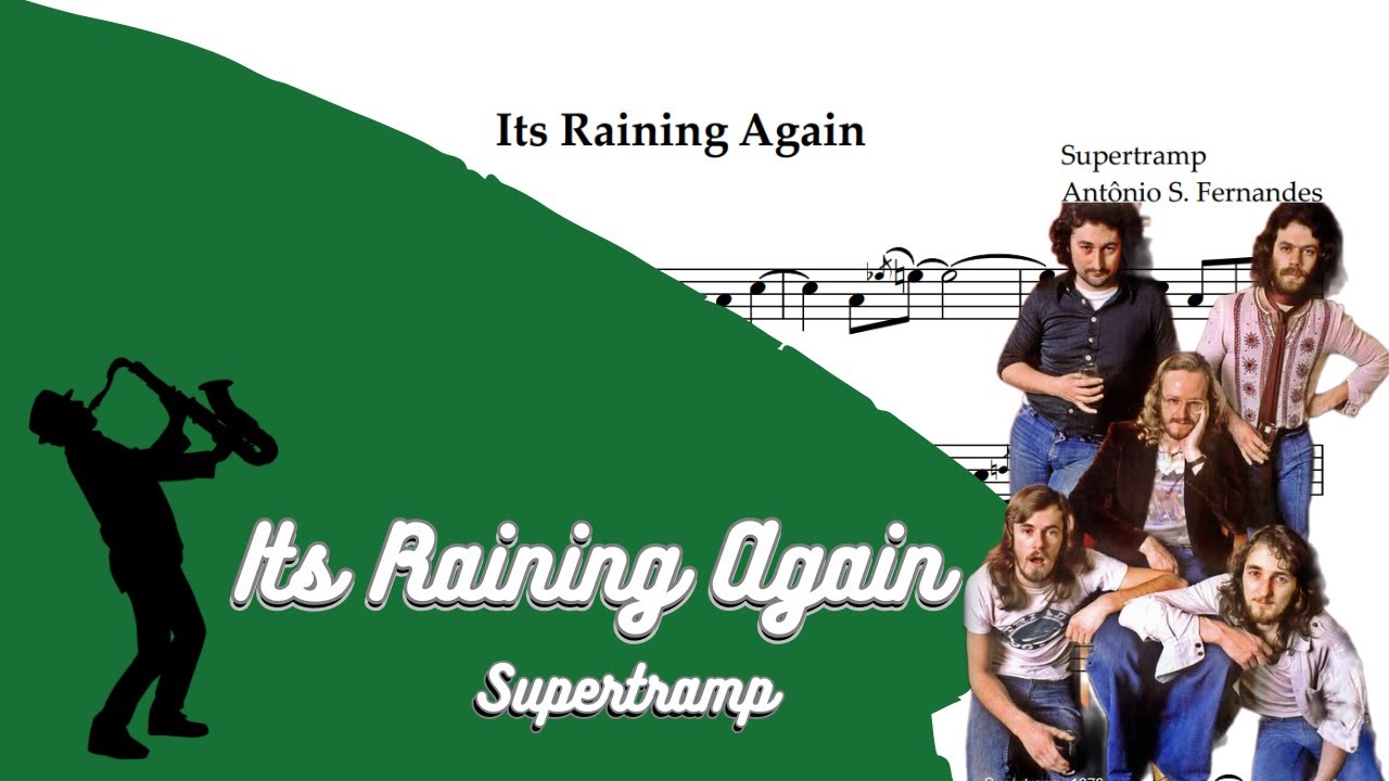 Its Raining Again - Supertramp [SheetMusic] Alto Sax PlayAlong