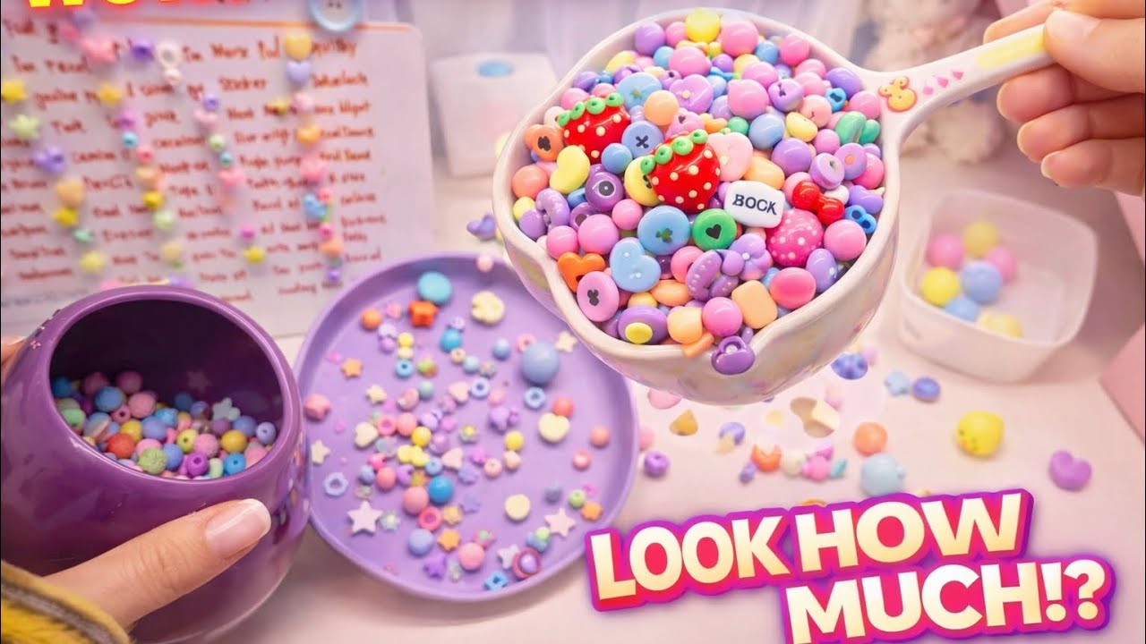 Soothing Scoop Order 🌸 Colorful Charms ASMR (No Talking)