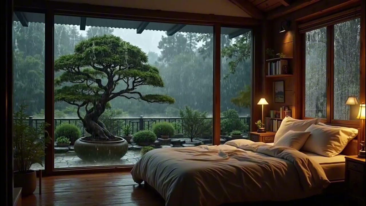 Soft Rain and Piano Music | Relaxing Sounds for Deep Sleep and Stress Relief