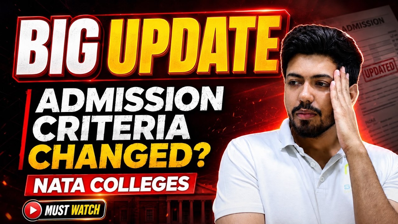 Shocking New Admission Criteria for All NATA Colleges | Admission Process Explained