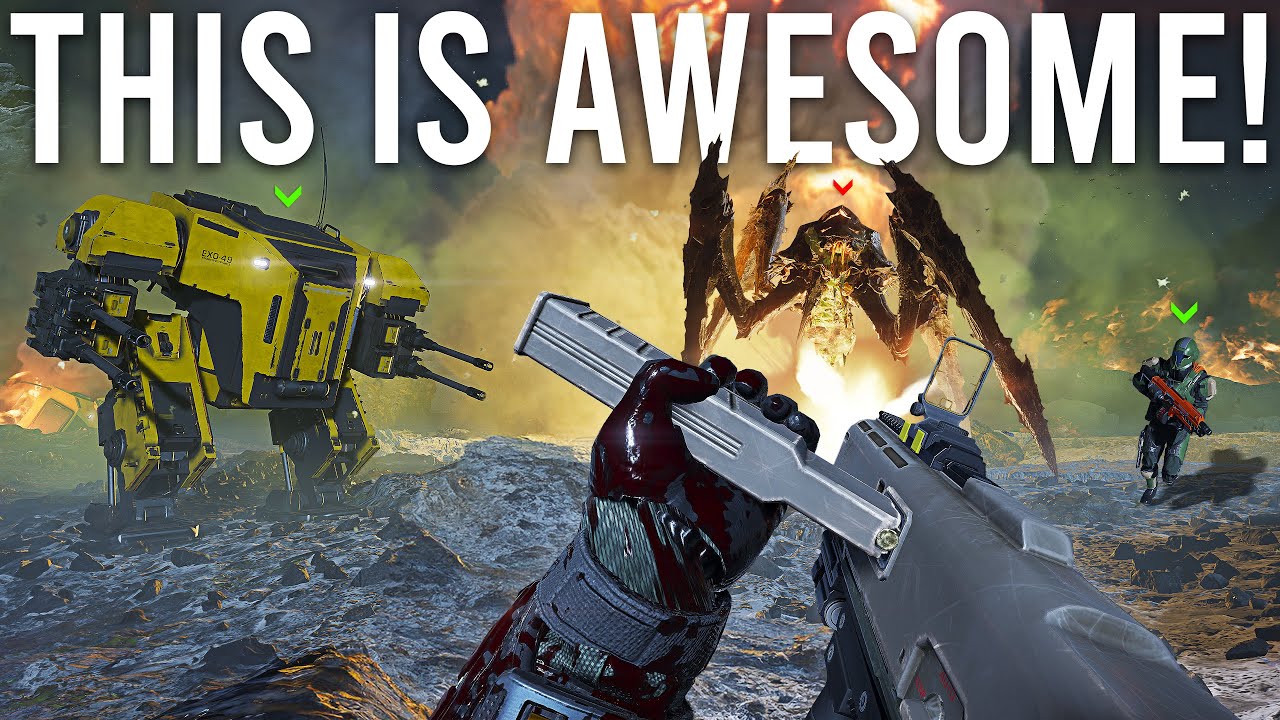 В Helldivers 2 только что добавили НОВОГО разрушительного меха...