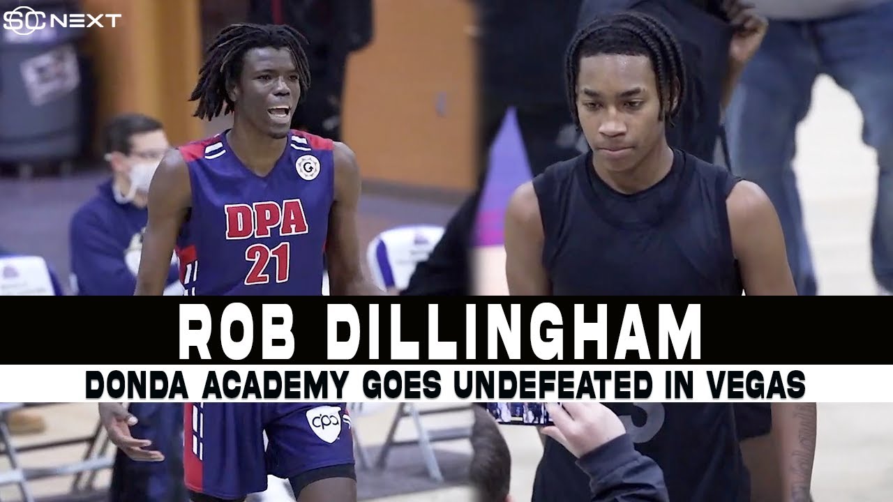 Donda Academy goes UNDEFEATED in Vegas! Rob Dillingham vs Baye Fall
