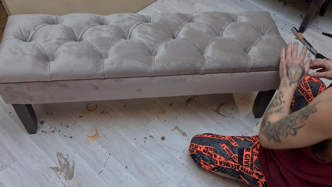 Простая банкетка в каретной стяжке.  Делаем простую банкетку. Каретная стяжка своими руками