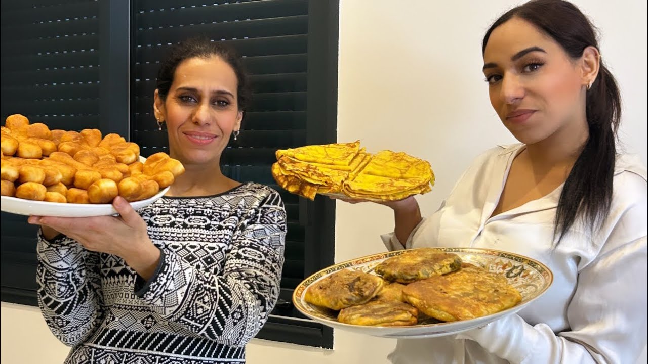 Un goûter avec Aïcha et Milouda 😍🥞🍩🍵🫖 وجبة خفيفة صغيرة مع عائشة وميلودة❤️