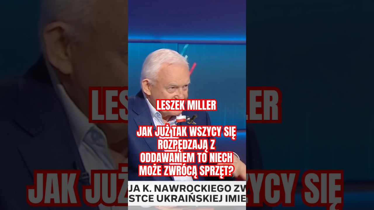 LESZEK MILLER🇵🇱🦅 JAK JUŻ TAK WSZYSCY SIĘ ROZPĘDZAJĄ?🇵🇱🦅 #shortvideo #shorts #wybory2027 #info