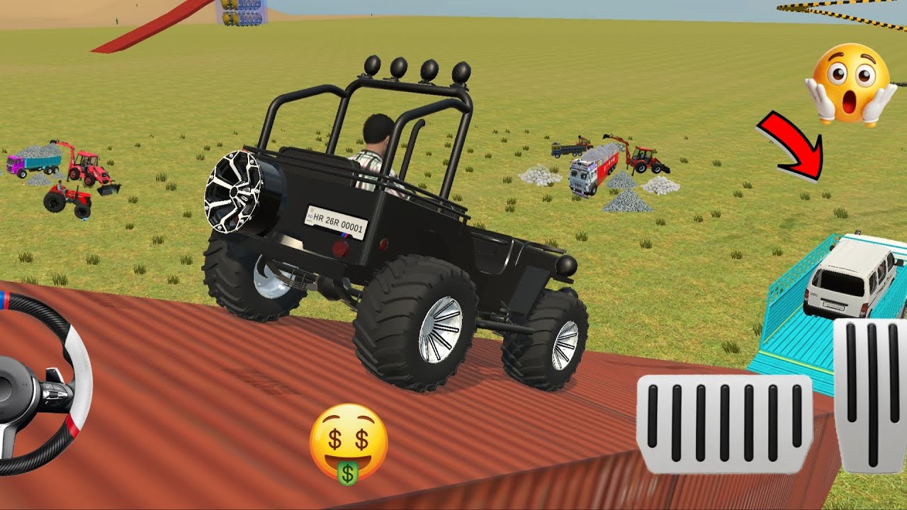Truck load d gadi Maruti Eco Jeep and rescue in truck load india vikale 3d 