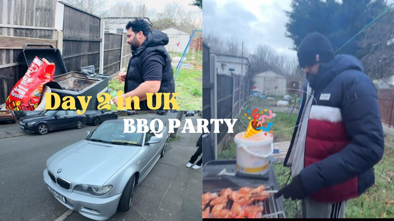 DAY 2 IN UK 🇬🇧 || BBQ PARTY WITH FAMILY ♥️
